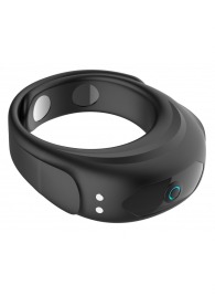 Черное эрекционное виброкольцо на ремешках - Boys of Toys - в Петропавловске-Камчатском купить с доставкой