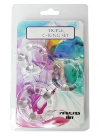 Набор из 3 эрекционных прозрачных колец - Boys of Toys - в Петропавловске-Камчатском купить с доставкой