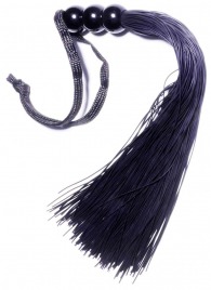 Черная силиконовая плетка - 25,4 см. - Boys of Toys - купить с доставкой в Петропавловске-Камчатском