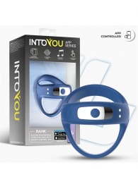 Синее интерактивное эрекционное виброкольцо Rank - Intoyou - в Петропавловске-Камчатском купить с доставкой