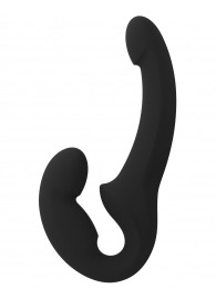 Черный безремневой страпон Share Lite - Fun Factory - купить с доставкой в Петропавловске-Камчатском