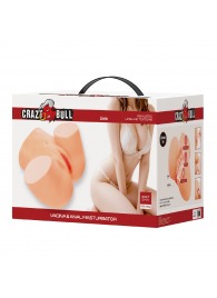 Телесный мастурбатор Liora с 2 любовными тоннелями - Baile - в Петропавловске-Камчатском купить с доставкой