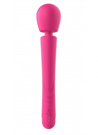 Розовый силиконовый вибратор-wand - 30 см. - Secwell