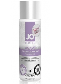 Лубрикант на водной основе для женщин JO AGAPE LUBRICANT ORIGINAL - 60 мл. - System JO - купить с доставкой в Петропавловске-Камчатском