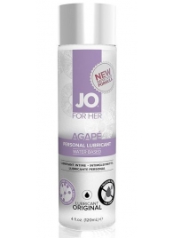 Женский лубрикант на водной основе JO AGAPE LUBRICANT ORIGINAL - 120 мл. - System JO - купить с доставкой в Петропавловске-Камчатском
