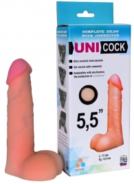 Фаллическая насадка Харнесс UNICOCK 5,5  - 17 см. - LOVETOY (А-Полимер) - купить с доставкой в Петропавловске-Камчатском