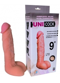 Фаллическая насадка Харнесс UNICOCK 9  - 24 см. - LOVETOY (А-Полимер) - купить с доставкой в Петропавловске-Камчатском