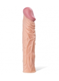 Насадка с ярко выраженной головкой и рельефным стволом - 19 см. - A-toys - в Петропавловске-Камчатском купить с доставкой