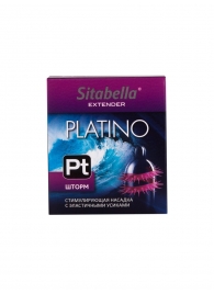Стимулирующая насадка со спиралью из усиков Platino  Шторм - Sitabella - купить с доставкой в Петропавловске-Камчатском