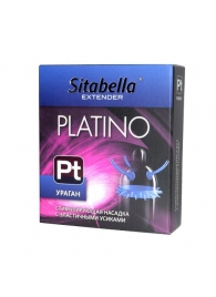 Стимулирующая насадка с усиками и шипиками Platino  Ураган - Sitabella - купить с доставкой в Петропавловске-Камчатском
