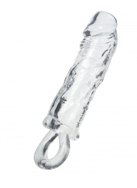 Прозрачная насадка с петлёй для фиксации - 14 см. - ToyFa - в Петропавловске-Камчатском купить с доставкой