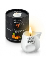 Массажная свеча с ароматом манго и ананаса Bougie de Massage Ananas Mangue - 80 мл. - Plaisir Secret - купить с доставкой в Петропавловске-Камчатском