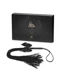 Чёрная плётка Lilly Whip Bijoux - Bijoux Indiscrets - купить с доставкой в Петропавловске-Камчатском