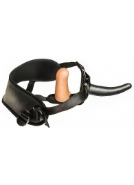 Женский страпон с вагинальной пробкой Woman Strap - 12 см. - LOVETOY (А-Полимер) - купить с доставкой в Петропавловске-Камчатском