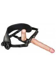 Женский страпон с вагинальной пробкой Woman Strap - 18 см. - LOVETOY (А-Полимер) - купить с доставкой в Петропавловске-Камчатском