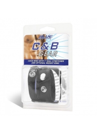 Утяжка для мошонки и пениса Cock Ring With 1  Ball Stretcher And Optional Weight Ring - BlueLine - купить с доставкой в Петропавловске-Камчатском