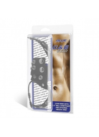 Утяжка на пенис и мошонку Cock Ring With 1.5  Ball Stretcher And Optional Weight Ring - BlueLine - купить с доставкой в Петропавловске-Камчатском
