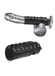 Сбруя на член на шнуровке 5  Cock Sheath - BlueLine - купить с доставкой в Петропавловске-Камчатском
