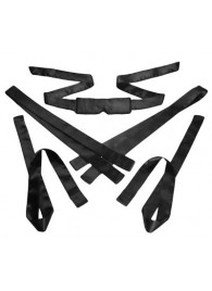 Бондажный набор из сатиновых лент Bordeaux 5 Piece Satin Bondage Set - XR Brands - купить с доставкой в Петропавловске-Камчатском