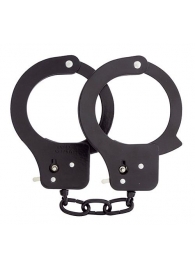 Чёрные наручники из листового металла BONDX METAL CUFFS BLACK - Dream Toys - купить с доставкой в Петропавловске-Камчатском
