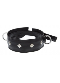 Полиуретановый ошейник с пуклями и D-кольцами Collar with Studs - Blush Novelties - купить с доставкой в Петропавловске-Камчатском