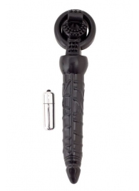 Черная вибронасадка с анальным стимулятором - ToyFa - в Петропавловске-Камчатском купить с доставкой