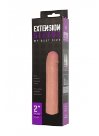 Насадка-удлинитель Extension sleeve телесного цвета - 18,5 см. - Sitabella - в Петропавловске-Камчатском купить с доставкой