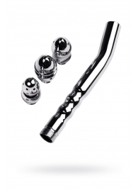 Металлический анальный душ с тремя насадками - ToyFa - купить с доставкой в Петропавловске-Камчатском