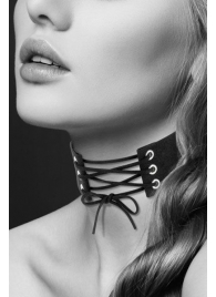 Оригинальный ошейник-чокер со шнуровкой - Bijoux Pour Toi - купить с доставкой в Петропавловске-Камчатском