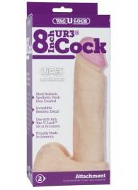 Ультрареалистичная насадка для трусиков Vac-U-Lock 8  ULTRASKYN Cock - 20,57 см. - Doc Johnson - купить с доставкой в Петропавловске-Камчатском