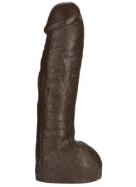 Большая насадка для трусиков Vac-U-Lock Realistic Hung - 31,7 см. - Doc Johnson - купить с доставкой в Петропавловске-Камчатском