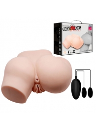 Телесный полуторс с двумя любовными тоннелями и вибрацией - Baile - в Петропавловске-Камчатском купить с доставкой