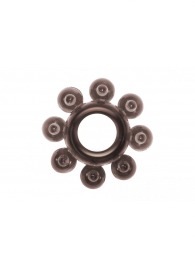 Чёрное эрекционное кольцо Rings Bubbles - Lola Games - в Петропавловске-Камчатском купить с доставкой