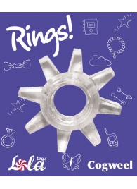 Прозрачное эрекционное кольцо Rings Cogweel - Lola Games - в Петропавловске-Камчатском купить с доставкой