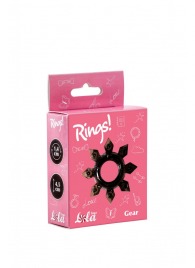 Чёрное эрекционное кольцо Rings Gear - Lola Games - в Петропавловске-Камчатском купить с доставкой