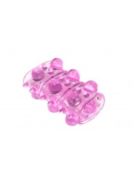 Розовая насадка на пенис Rings Armour - Lola Games - в Петропавловске-Камчатском купить с доставкой