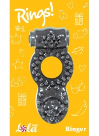 Чёрное эрекционное кольцо Rings Ringer - Lola Games - в Петропавловске-Камчатском купить с доставкой