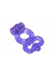 Фиолетовое эрекционное кольцо Rings Treadle с подхватом - Lola Games - в Петропавловске-Камчатском купить с доставкой