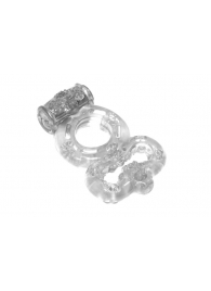 Прозрачное эрекционное кольцо Rings Treadle с подхватом - Lola Games - в Петропавловске-Камчатском купить с доставкой