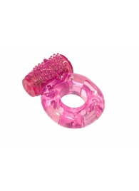 Розовое эрекционное кольцо с вибрацией Rings Axle-pin - Lola Games - в Петропавловске-Камчатском купить с доставкой
