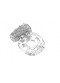 Прозрачное эрекционное кольцо с вибрацией Rings Axle-pin - Lola Games - в Петропавловске-Камчатском купить с доставкой