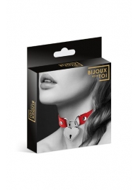 Красный чокер с замком в форме сердца - Bijoux Pour Toi - купить с доставкой в Петропавловске-Камчатском