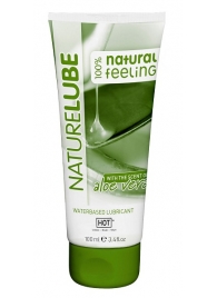 Лубрикант на водной основе NatureLube с алоэ вера - 100 мл. - HOT - купить с доставкой в Петропавловске-Камчатском
