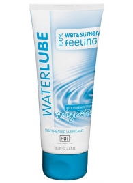 Лубрикант на основе чистой родниковой воды WaterLube - 100 мл. - HOT - купить с доставкой в Петропавловске-Камчатском