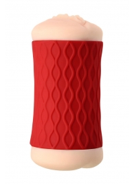 Двухсторонний мастурбатор JOS  NADIN в красном цилиндре - JOS - в Петропавловске-Камчатском купить с доставкой