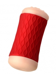 Двухсторонний мастурбатор JOS  NADIN в красном цилиндре - JOS - в Петропавловске-Камчатском купить с доставкой