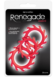 Набор из 3 красных эрекционных колец Renegade Gears - NS Novelties - в Петропавловске-Камчатском купить с доставкой