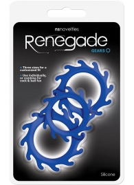 Набор из 3 синих эрекционных колец Renegade Gears - NS Novelties - в Петропавловске-Камчатском купить с доставкой