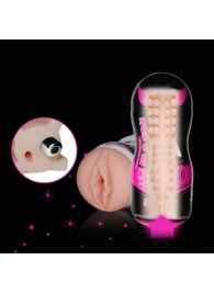 Мастурбатор-вагина Sex In A Can Vibra Vagina Tunnel - Lovetoy - в Петропавловске-Камчатском купить с доставкой