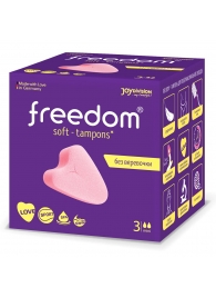 Женские гигиенические тампоны без веревочки FREEDOM mini - 3 шт. - Freedom - купить с доставкой в Петропавловске-Камчатском